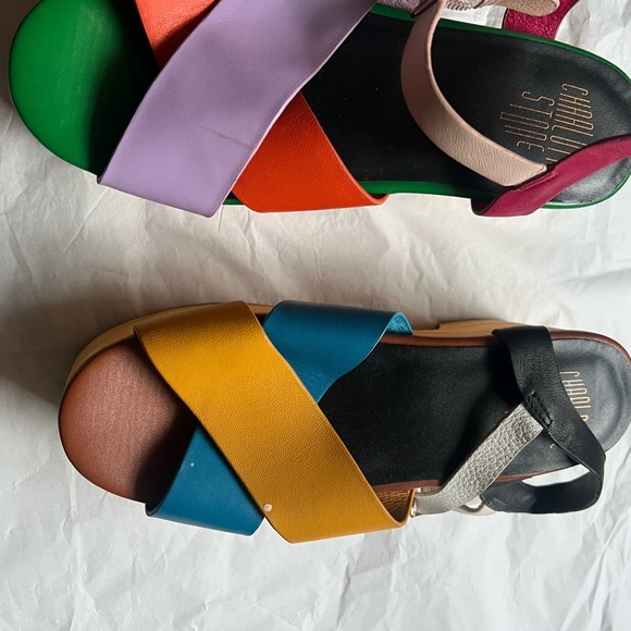 Charlotte Stone Multicolor Strappy Sandals - Picture 4 of 7